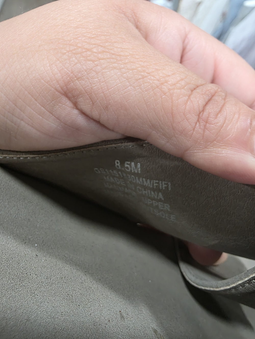MIA Gray Cross-Band Slide Sandals with Buckle - Picture 4 of 5